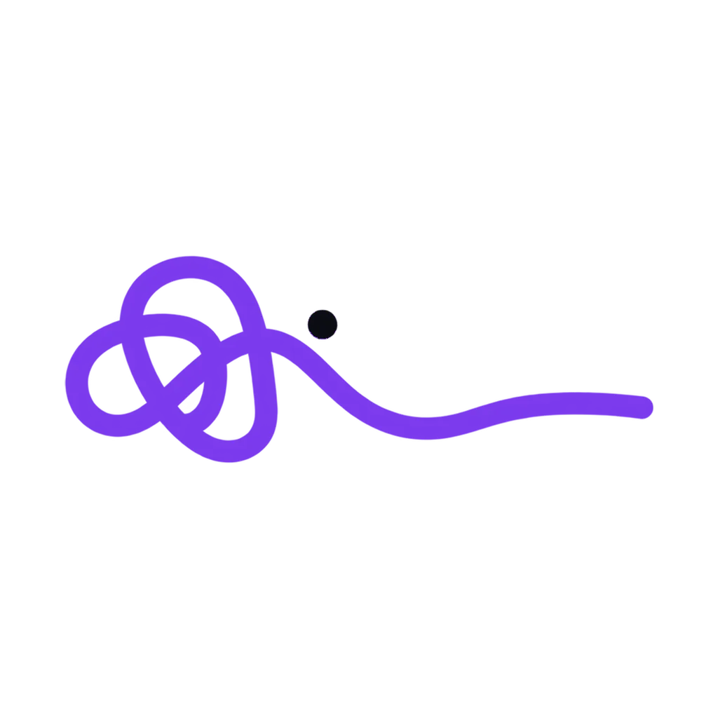 Relief: A knot opening into a calm path